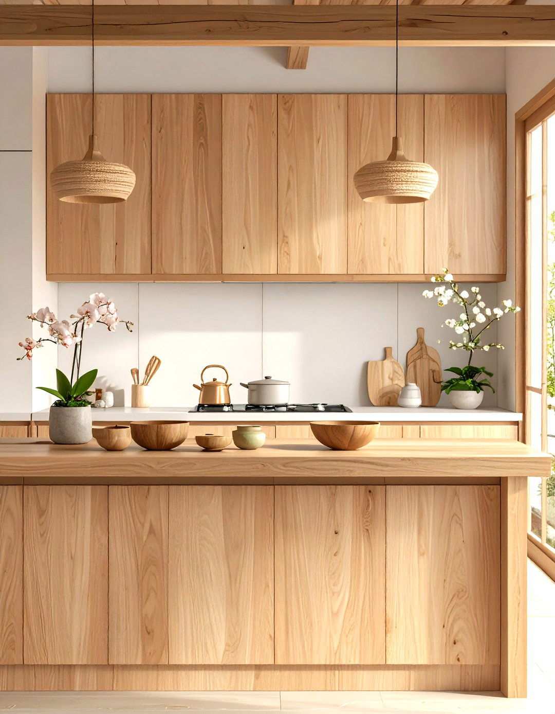 Japanese Zen Counter Philosophy - 24 Kitchen Counter Decor Ideas