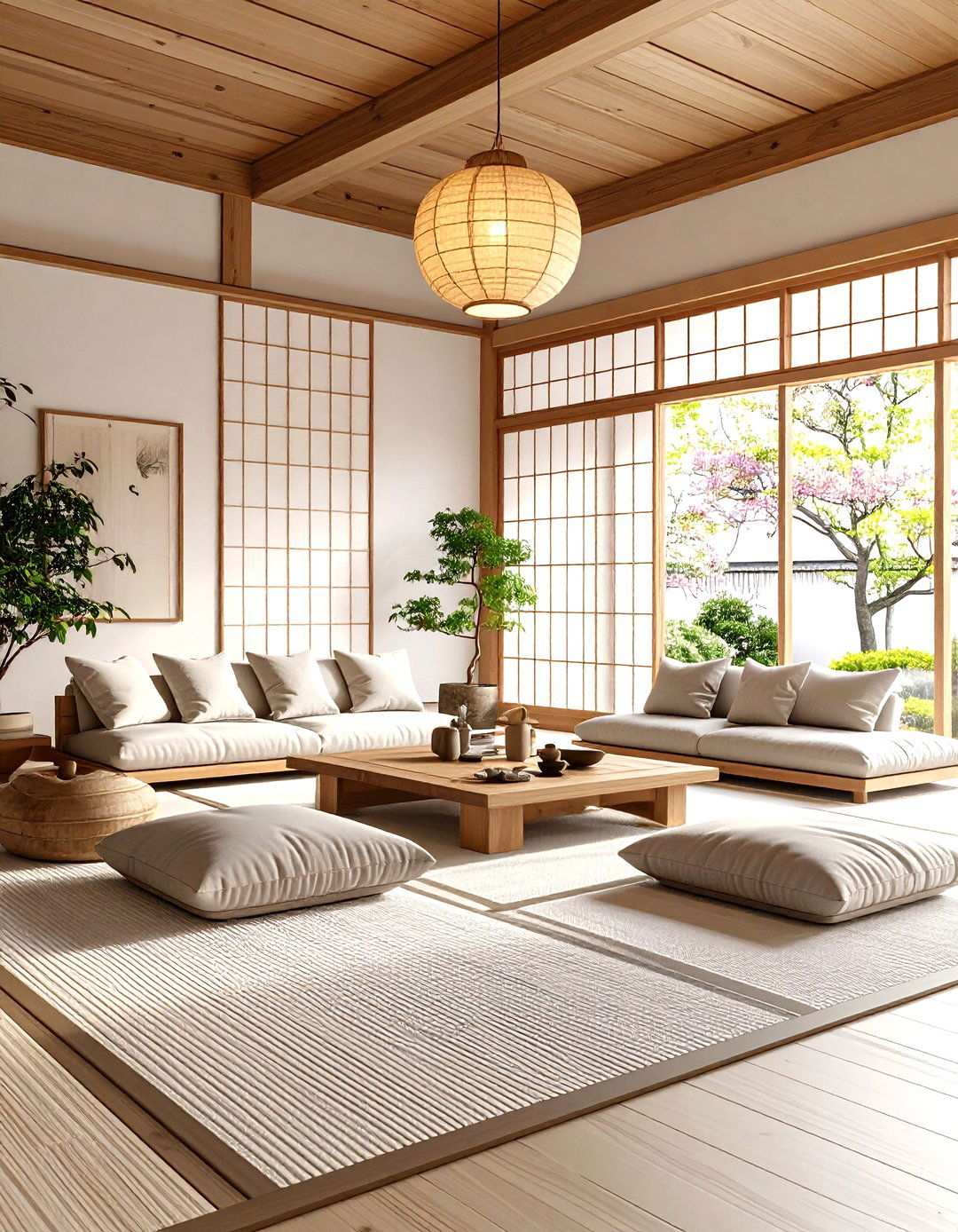 Japanese Zen Living Room - 24 Living Room Design Ideas