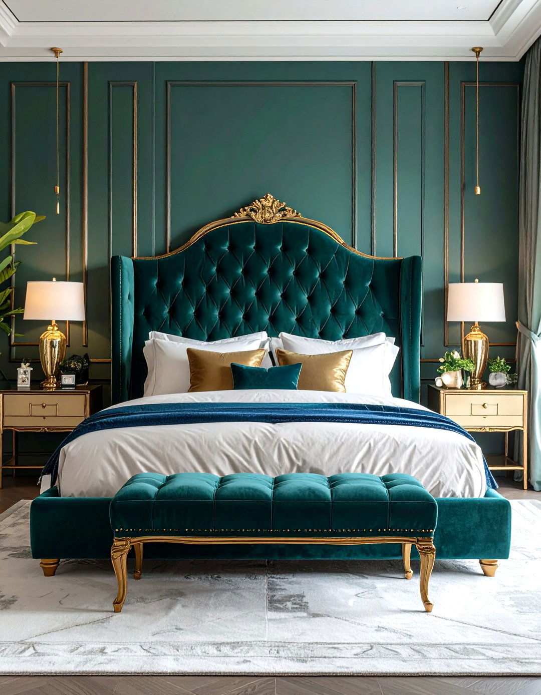 Jewel Tone Accent Bedrooms - 24 House Decor Ideas