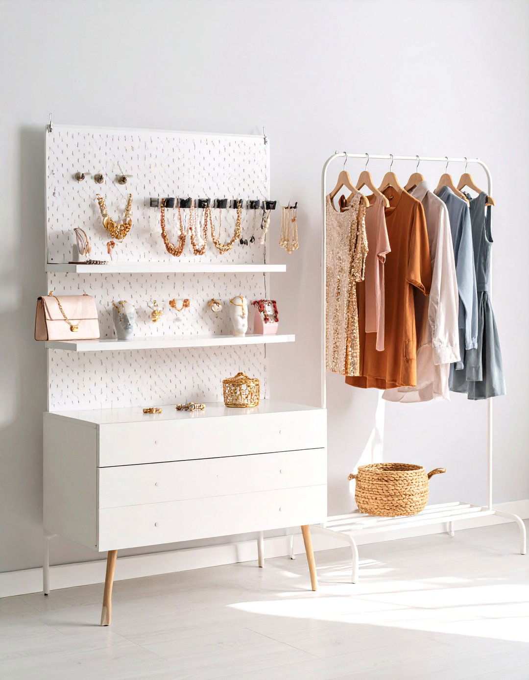 Jewelry Display Organization - 24 Pegboard Ideas