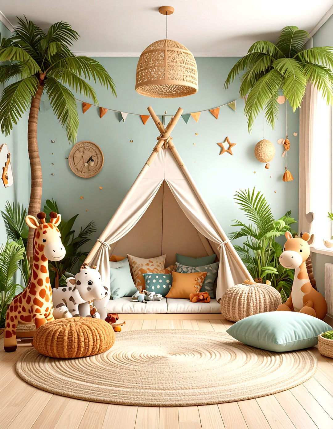 Jungle Safari Reading Hideout - 24 kids reading nook ideas