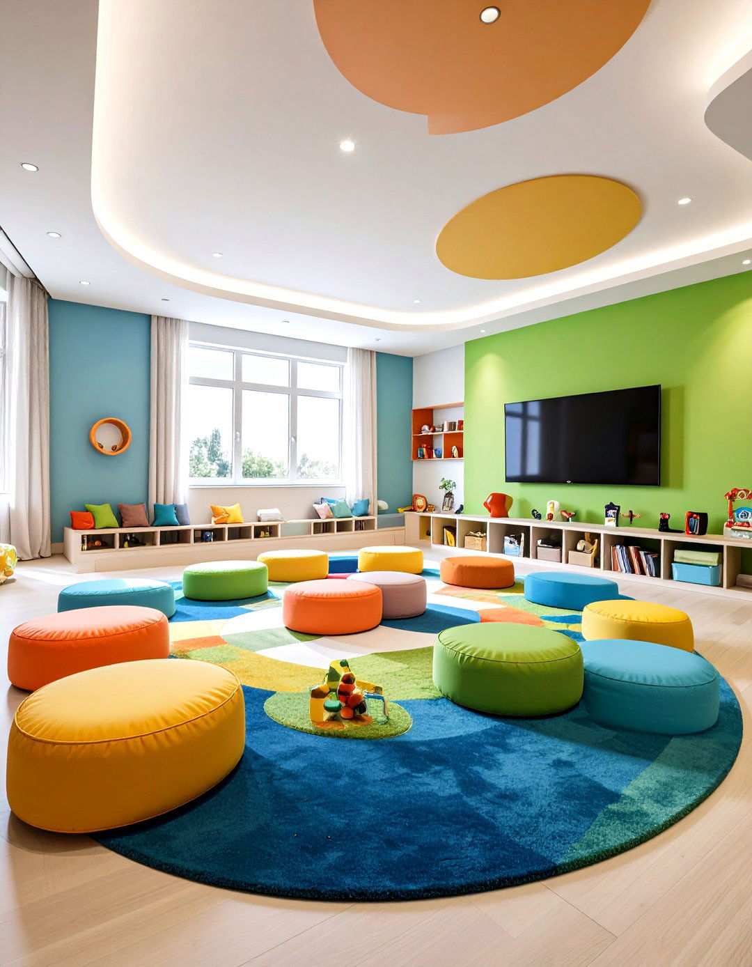 Kids Friendly Media Room - 24 Media Room Ideas
