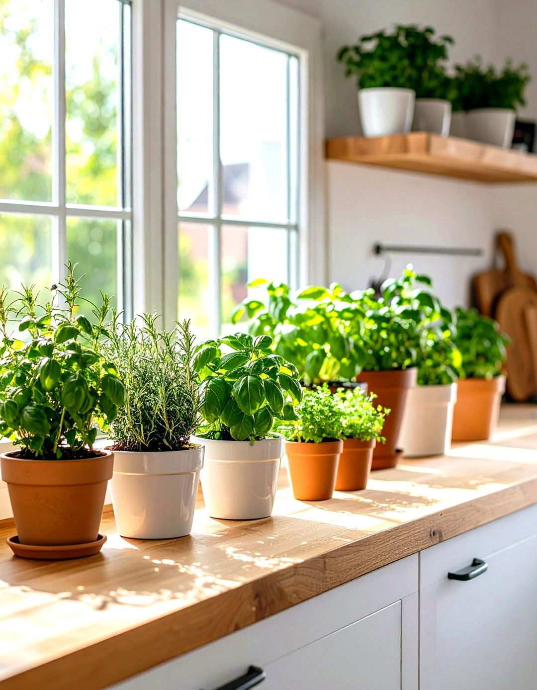 Kitchen Herb Garden Displays - 24 Ways Decorating With Plants