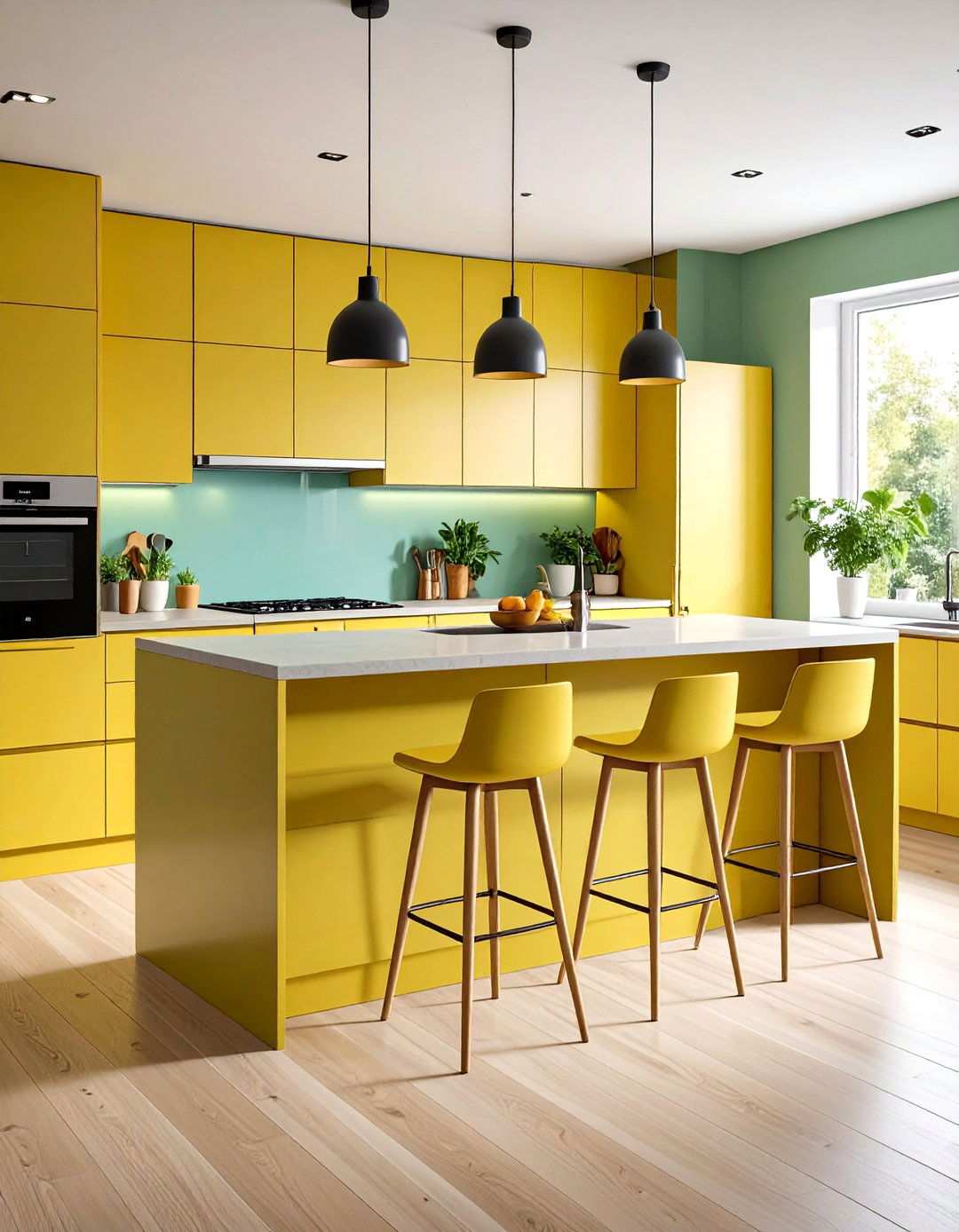 Kitchen Island Homeschool Hub - 24 Homeschool Room Ideas
