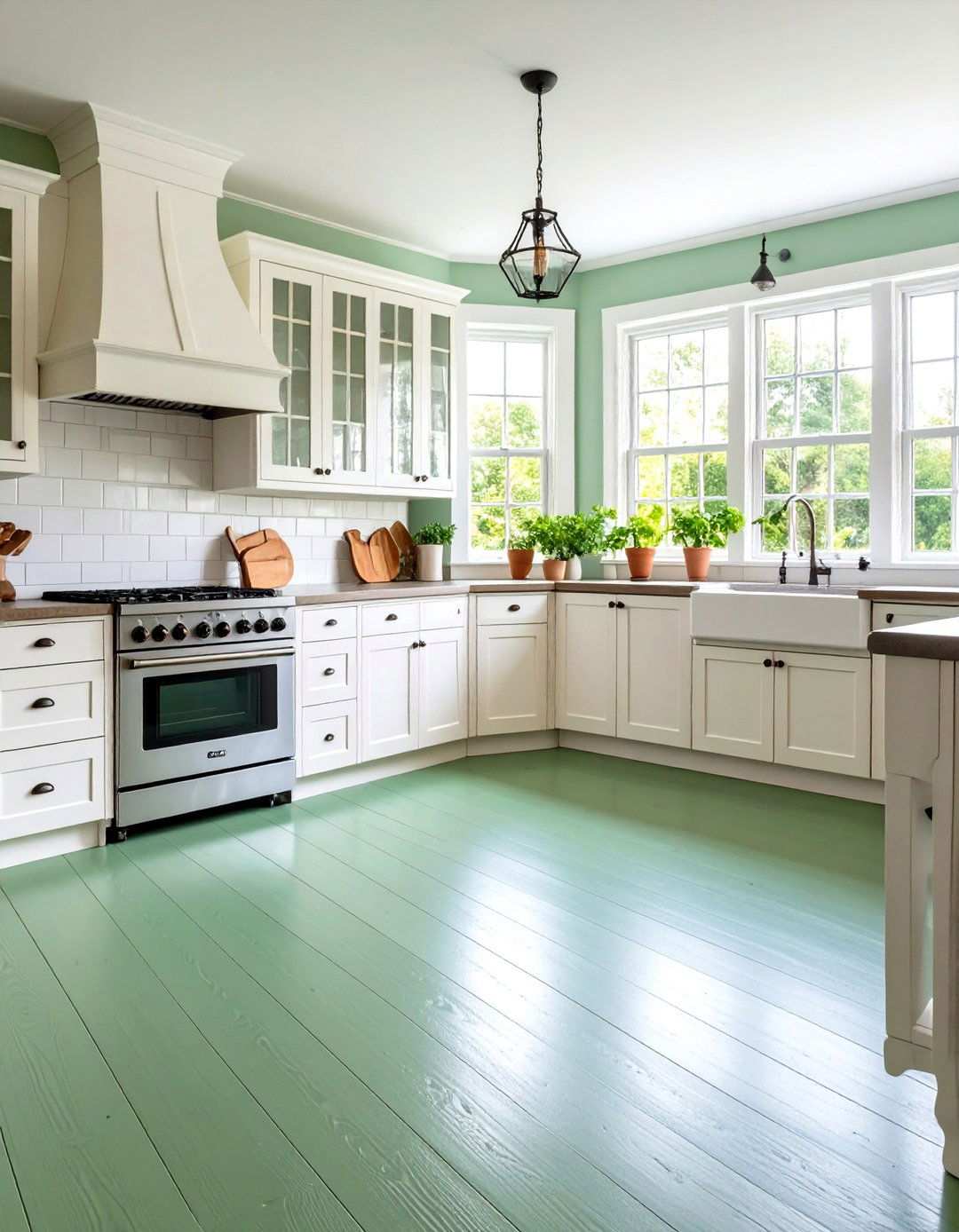 Kitchen Painted Floor Update - 24 Painted Floor Ideas