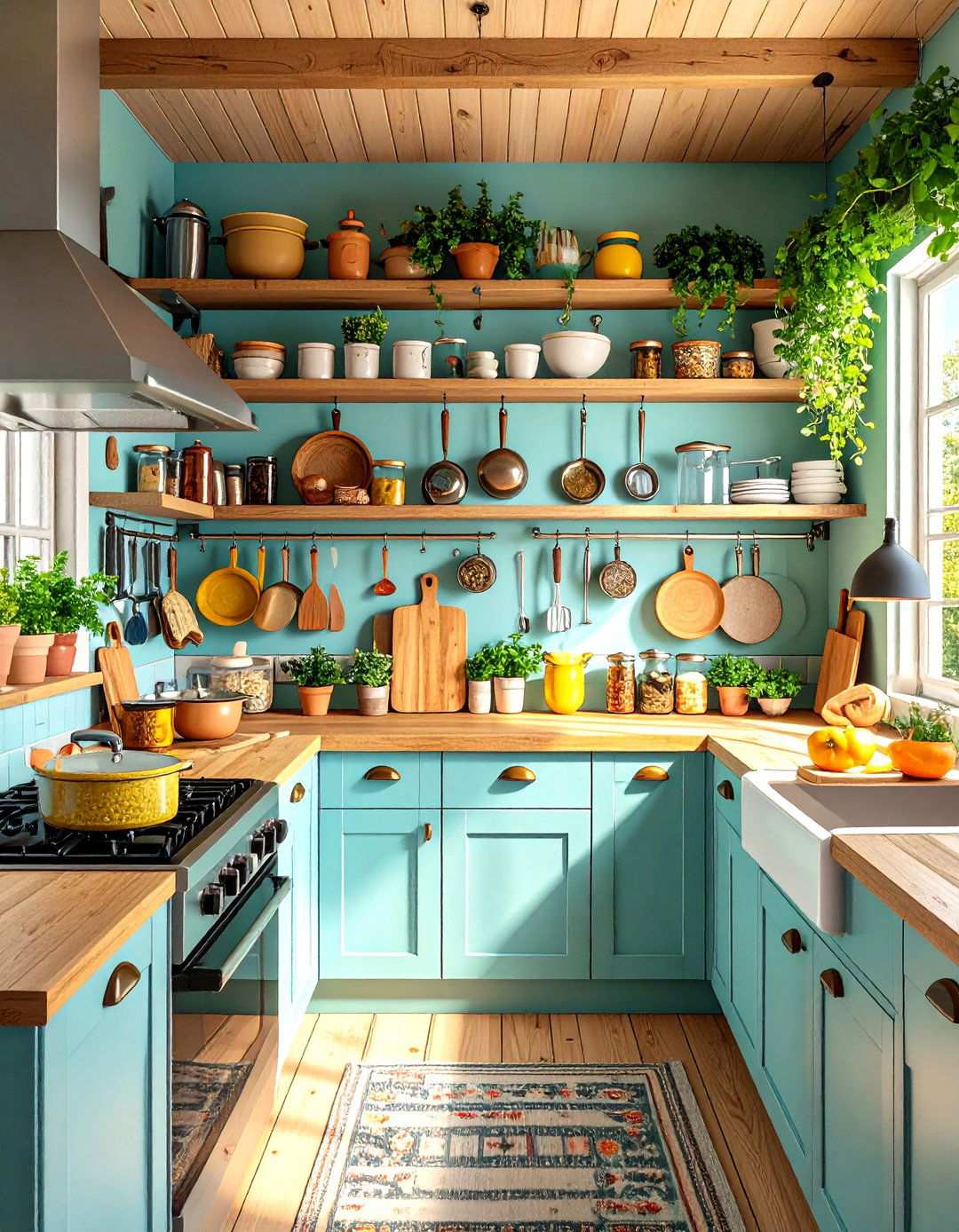 Kitchen Vertical Storage Rail Systems - 24 Tiny House Storage Ideas