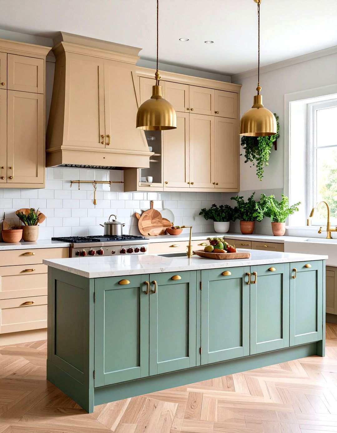 Kitchen Warm Beige and Sage Palette - 24 Warm Color Palettes for Every Room in the House