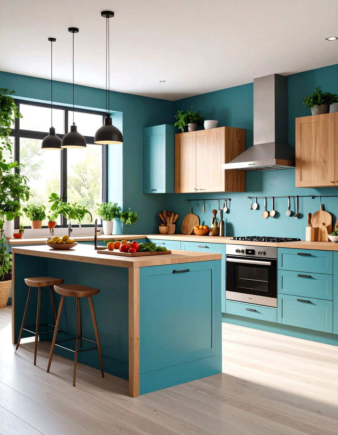 Kitchen Workspace Efficiency Zones - 24 Kitchens Without Upper Cabinets
