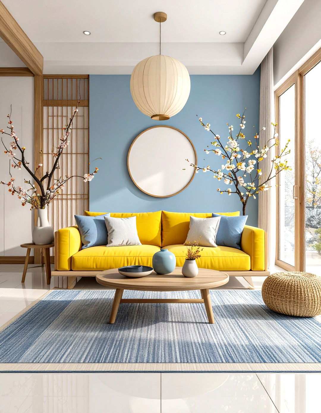 Korean Living Room with Seasonal Decor Flexibility - 24 Korean Living Room Ideas