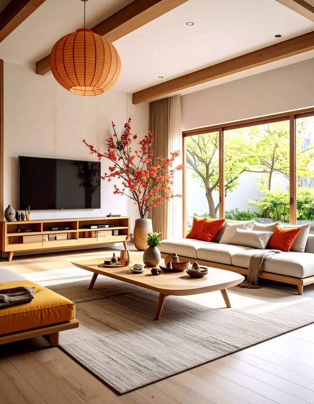 Korean Living Room with Technology Integration - 24 Korean Living Room Ideas