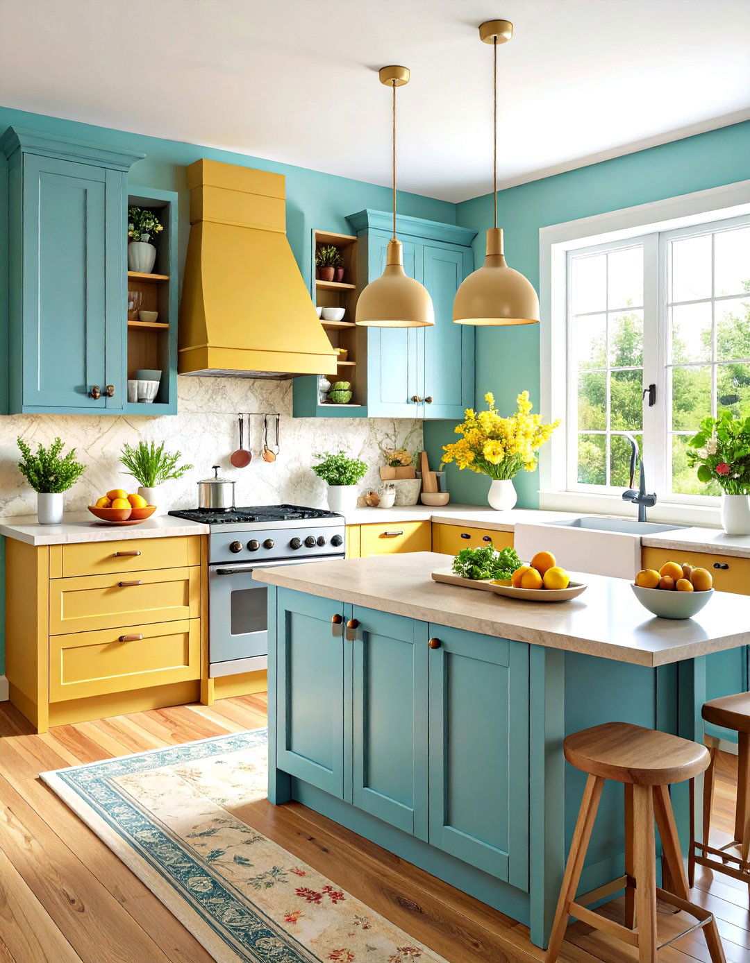 L Shaped Kitchen with Corner Solutions - 24 Townhouse Kitchen Ideas