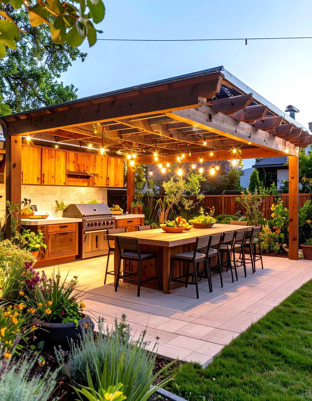 L Shaped Outdoor Kitchen Sustainability Focus - 24 L Shaped Outdoor Kitchen Ideas