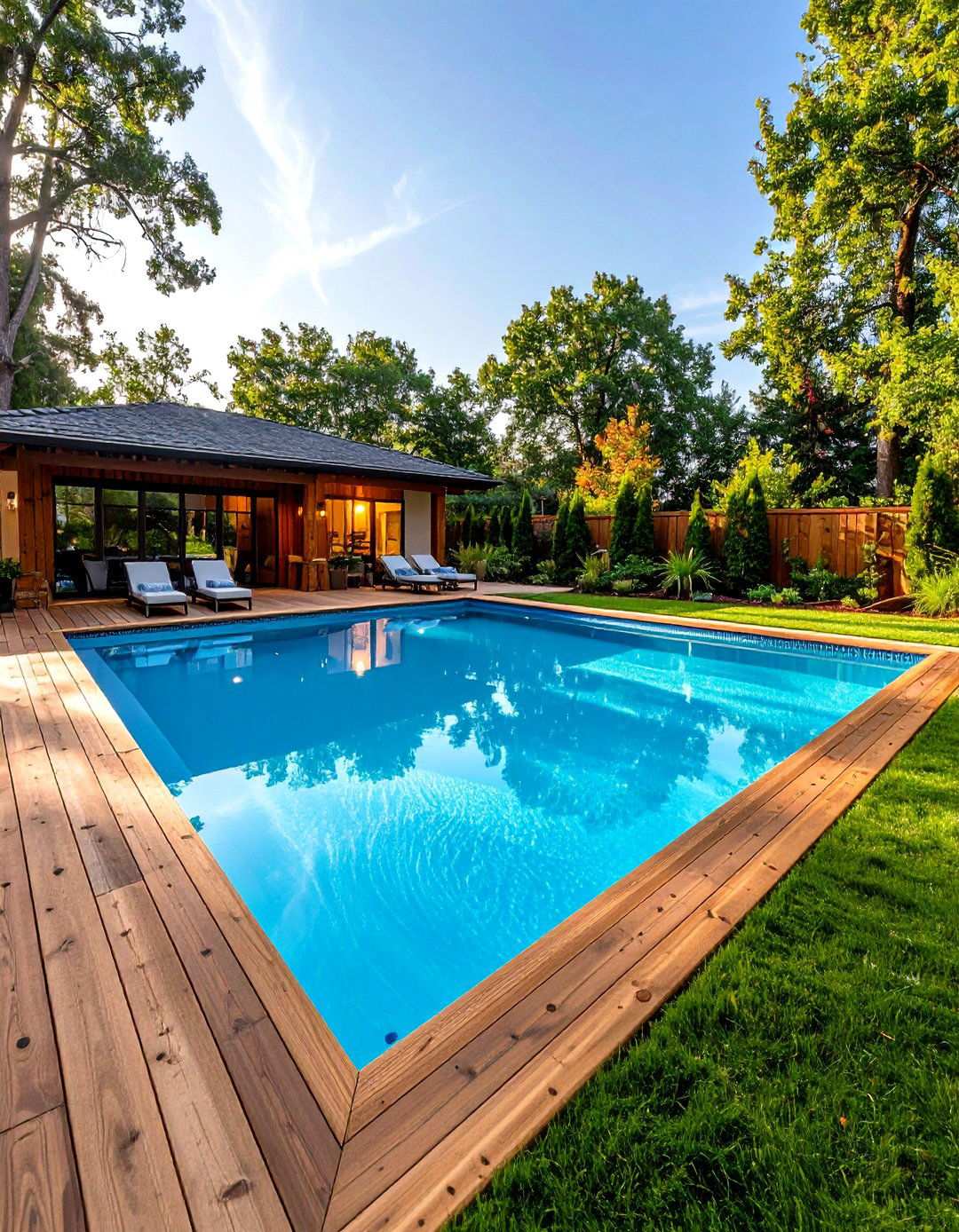 L Shaped Swimming Pool with Multiple Activity Zones - 24 Swimming Pool Ideas
