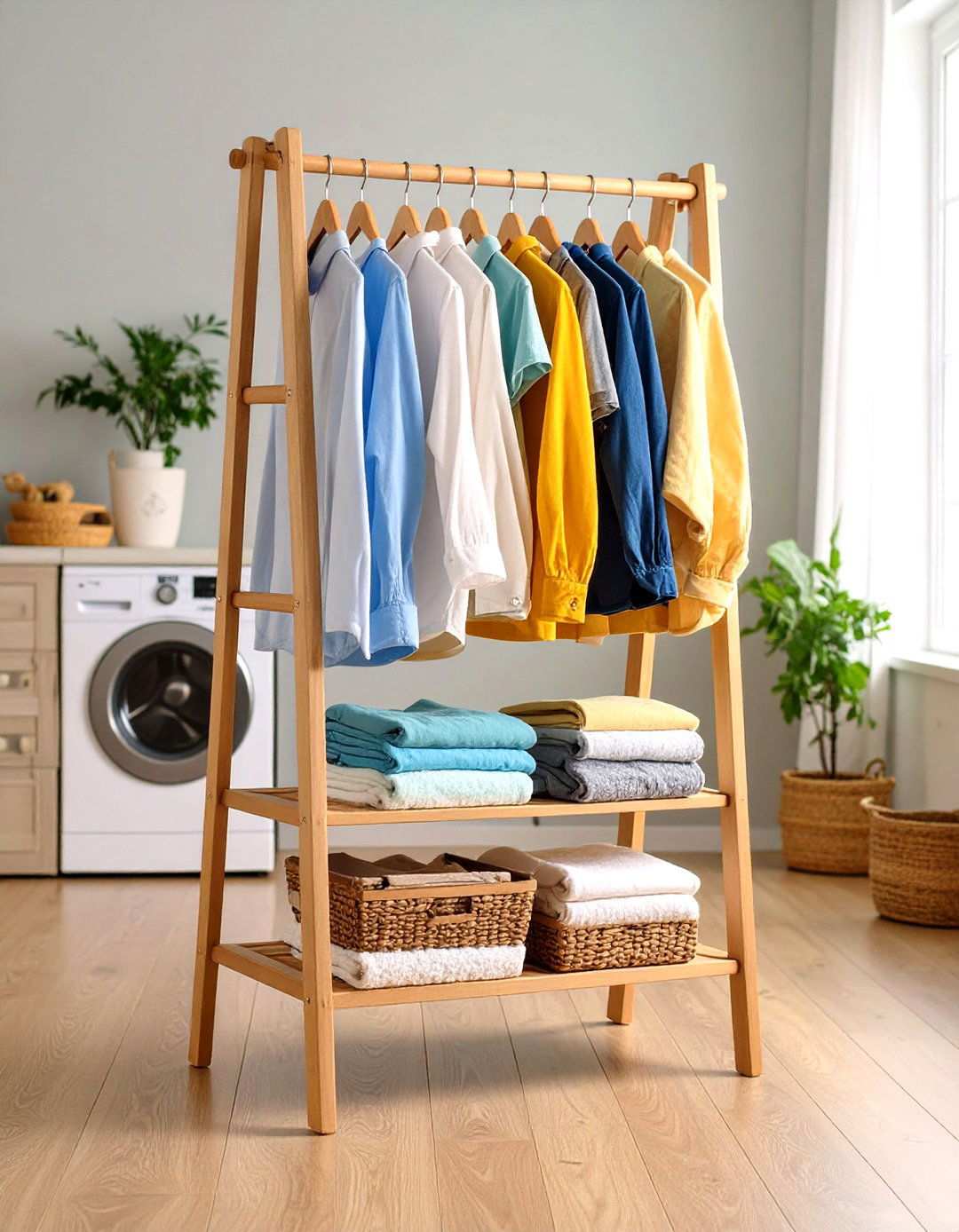 Ladder Style Drying Rack - 24 Laundry Room Drying Rack Ideas