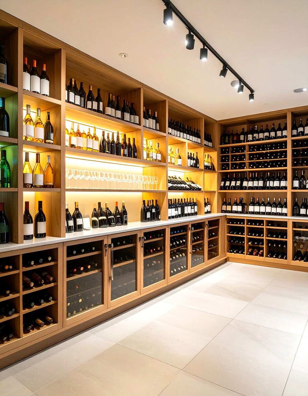Larder with Wine Integration - 24 Larder Cupboard and Pantry Ideas for Your Kitchen