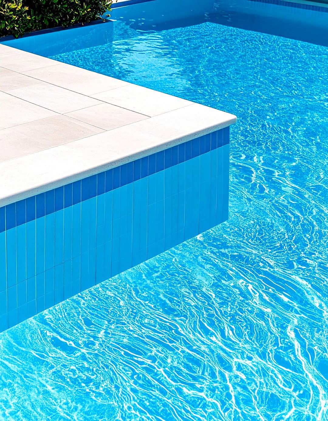 Large Format Pool Waterline Tiles for Modern Sophistication - 24 Waterline Pool Tile Ideas