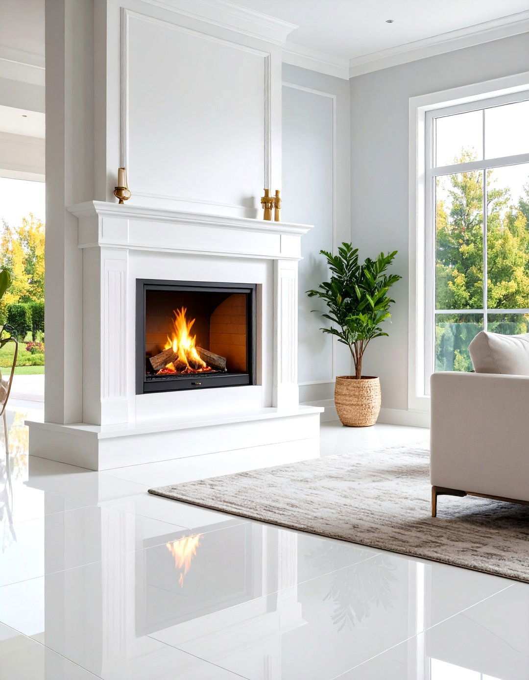 Large Format Porcelain Installation - 24 Wood Stove Surround Ideas