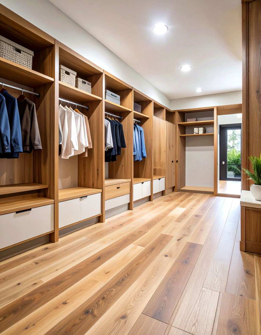 Large Format Porcelain Planks - 24 Mudroom Tile Floor Ideas