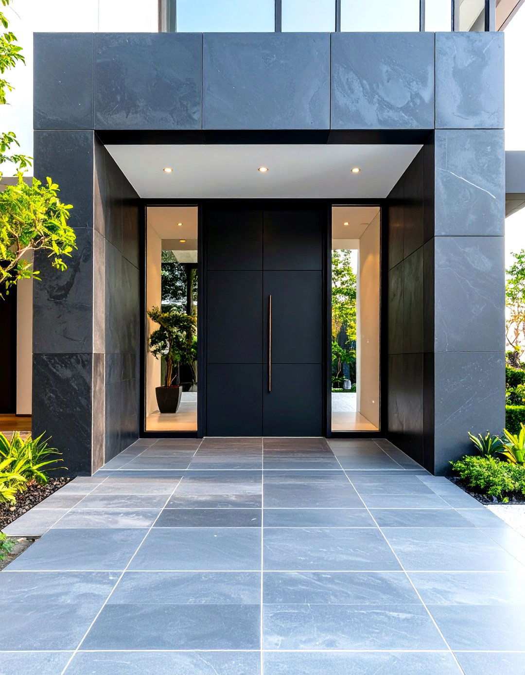 Large Format Slab Contemporary Pathway - 24 Paver Walkway Ideas