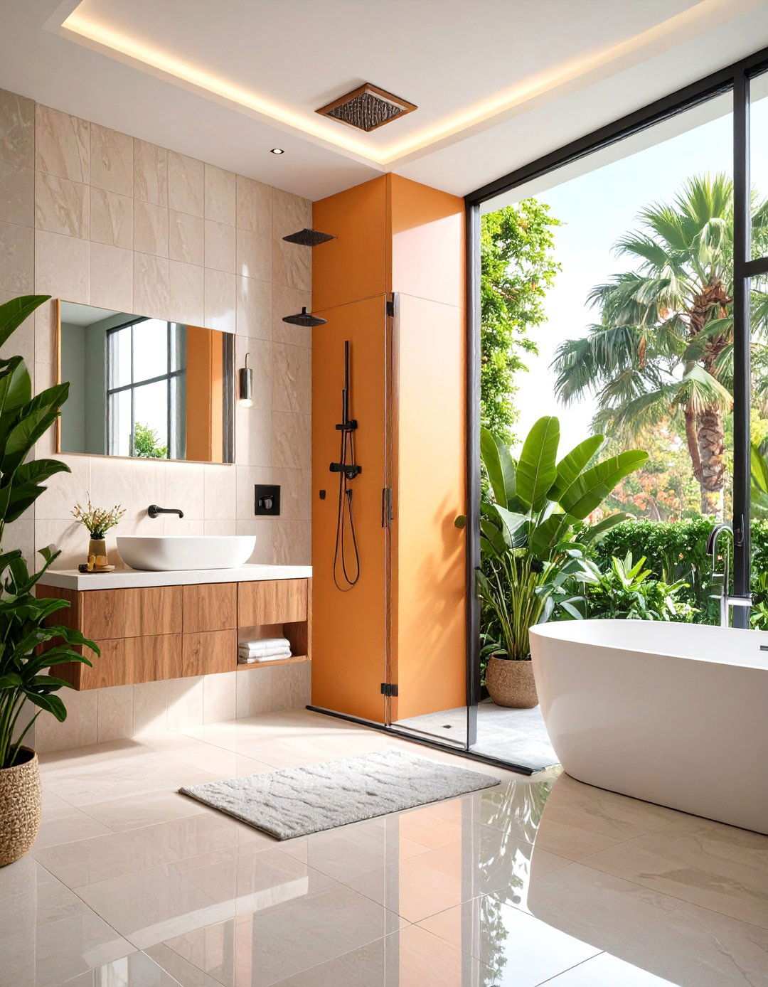 Large Format Tile Applications - 24 Small Shower Ideas