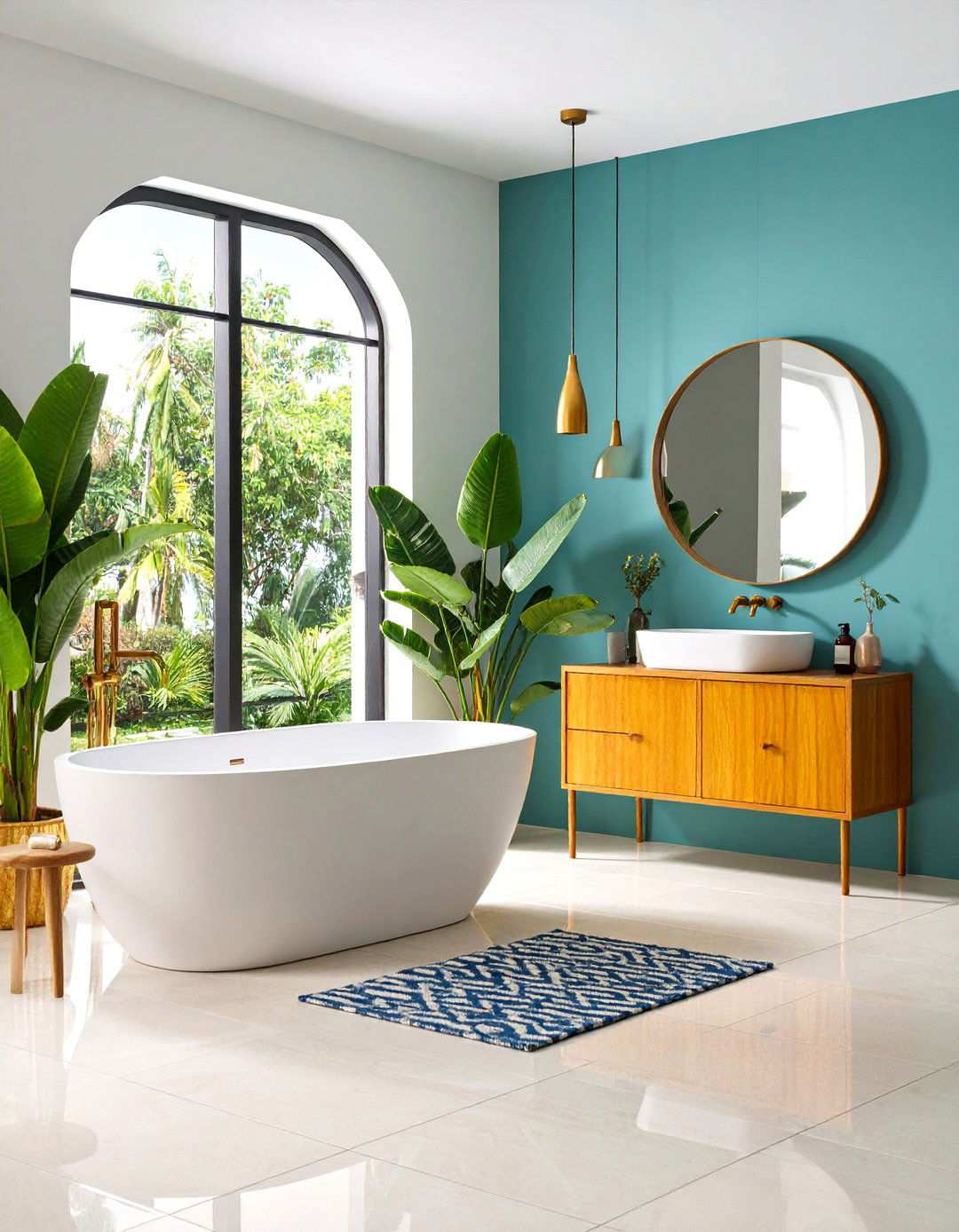 Large Format Tile Impact - 24 Small Powder Room Ideas