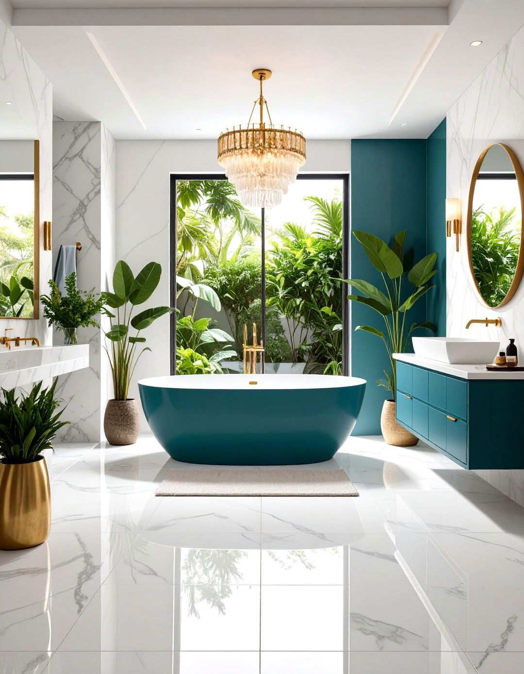 Large Format Tile Sophistication - 24 luxury bathroom ideas