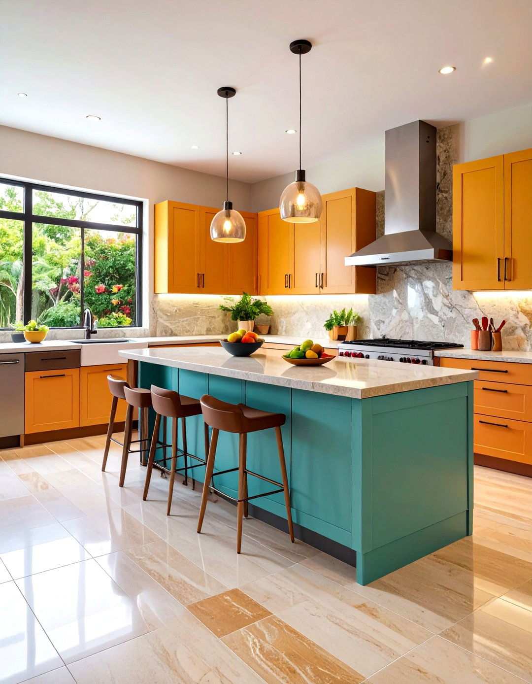 Large Format Travertine Tile Installations - 24 Travertine Floor Kitchen Ideas
