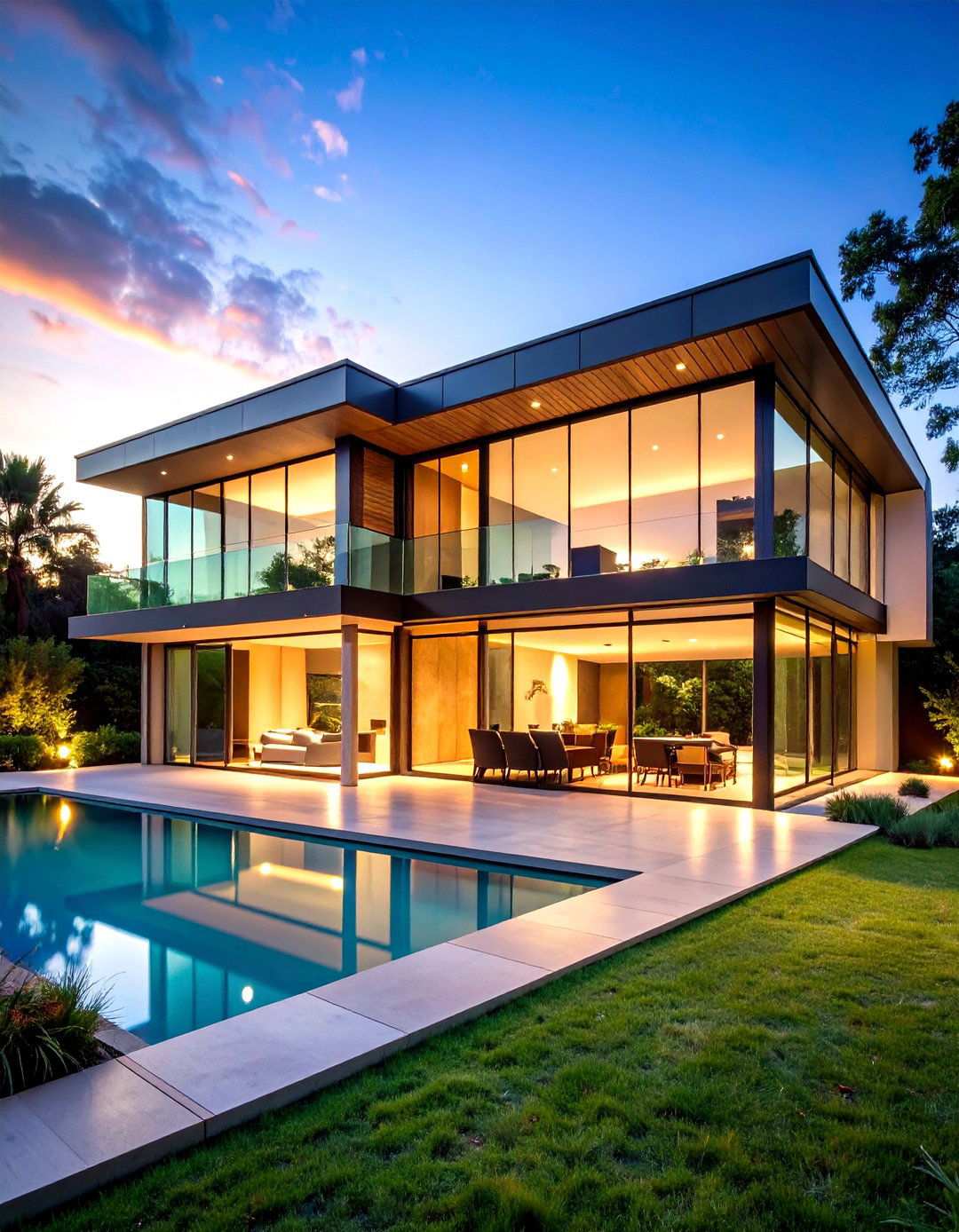 Large Format Window Walls - 24 Minimalist House Exterior Ideas