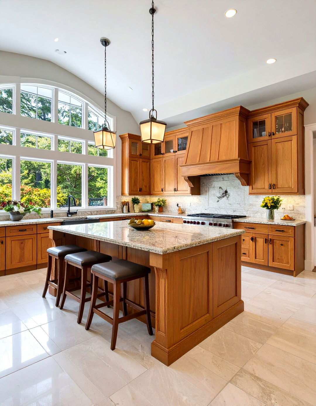 Large Traditional Kitchen With Peninsula - 24 U Shaped Kitchen Ideas