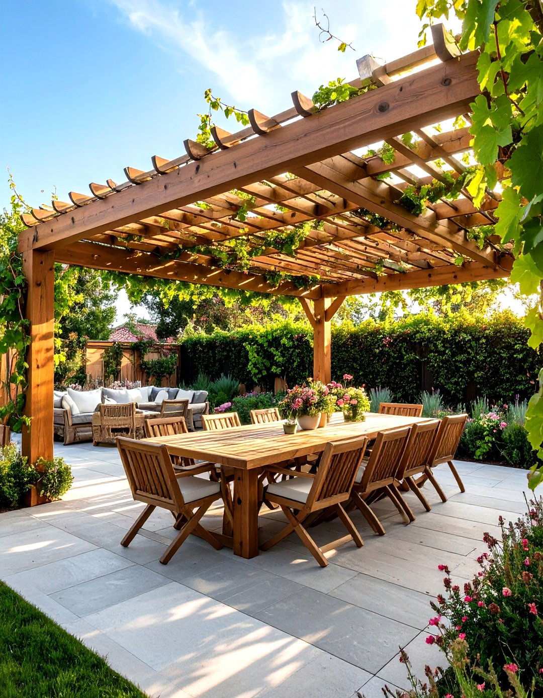 Lattice Pergola Overhead Structure - 24 Lattice Fence Ideas