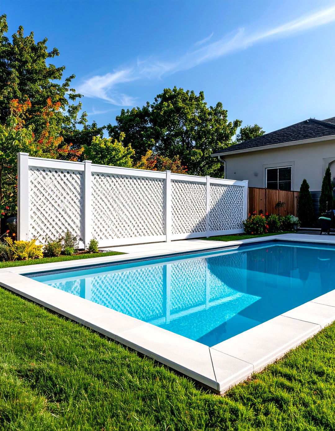 Lattice Pool Area Screening - 24 Lattice Fence Ideas
