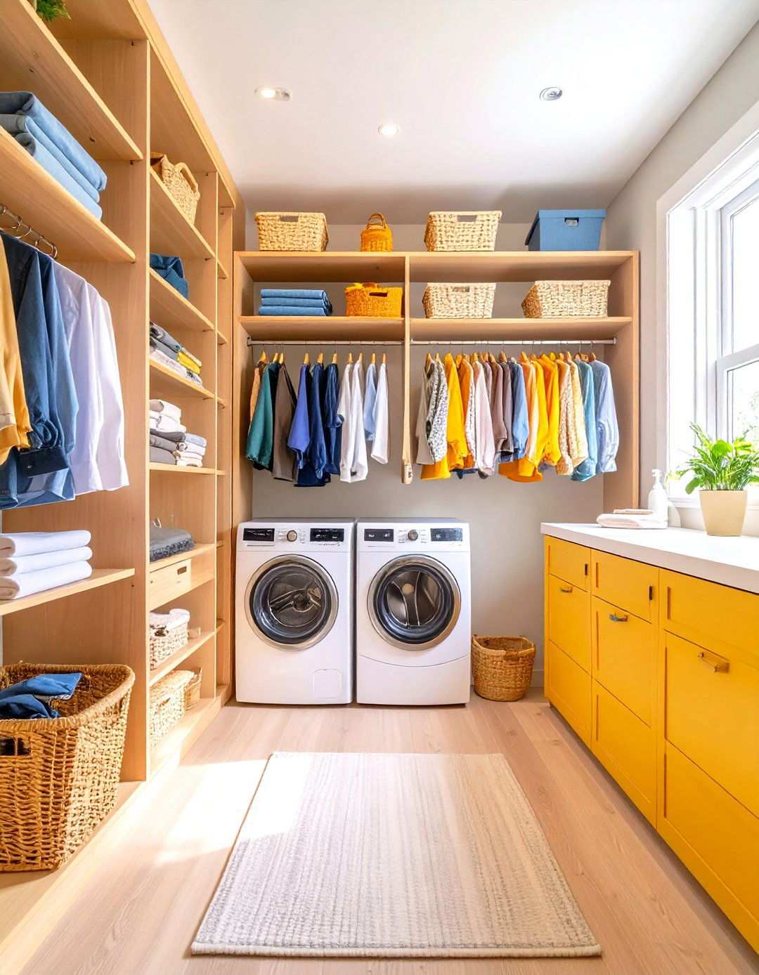 Laundry Integration System - 24 Small Closet Storage Ideas