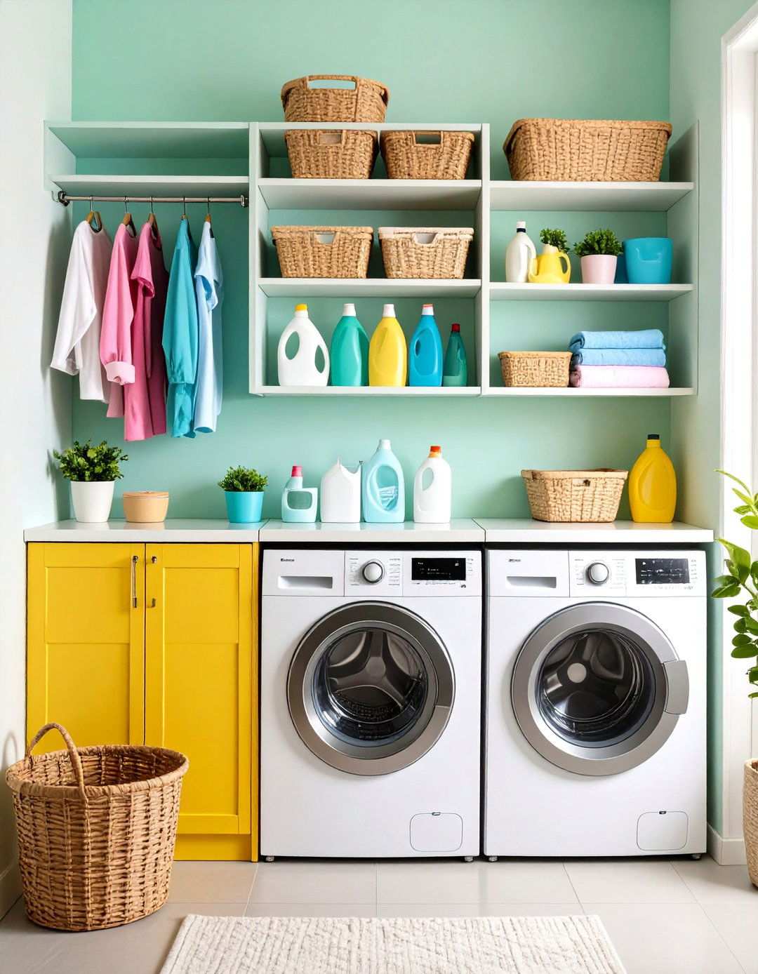 Laundry Room Efficiency Niche - 24 Wall Niche Ideas