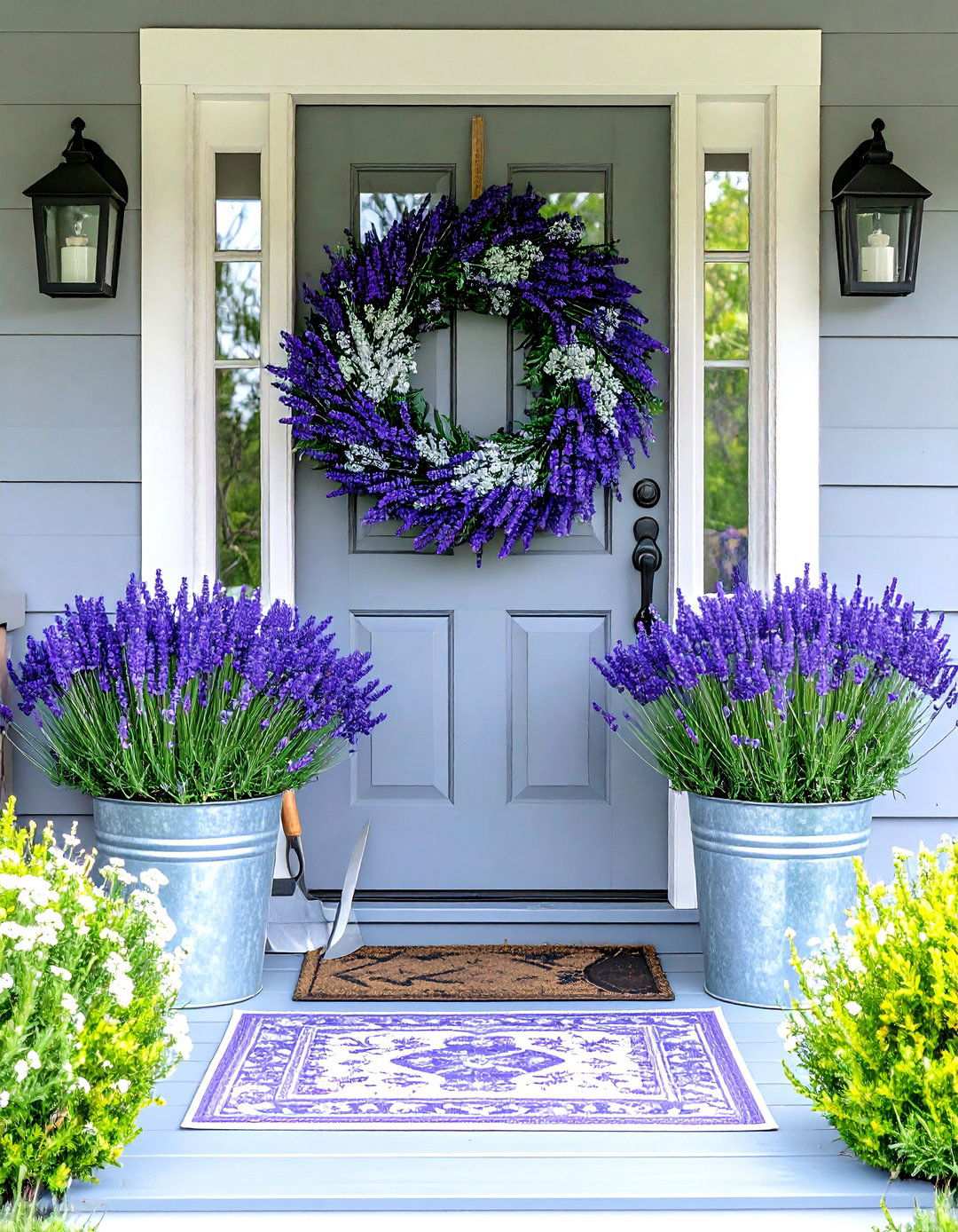 Lavender Garden Style - 24 Summer Front Door Decor Ideas