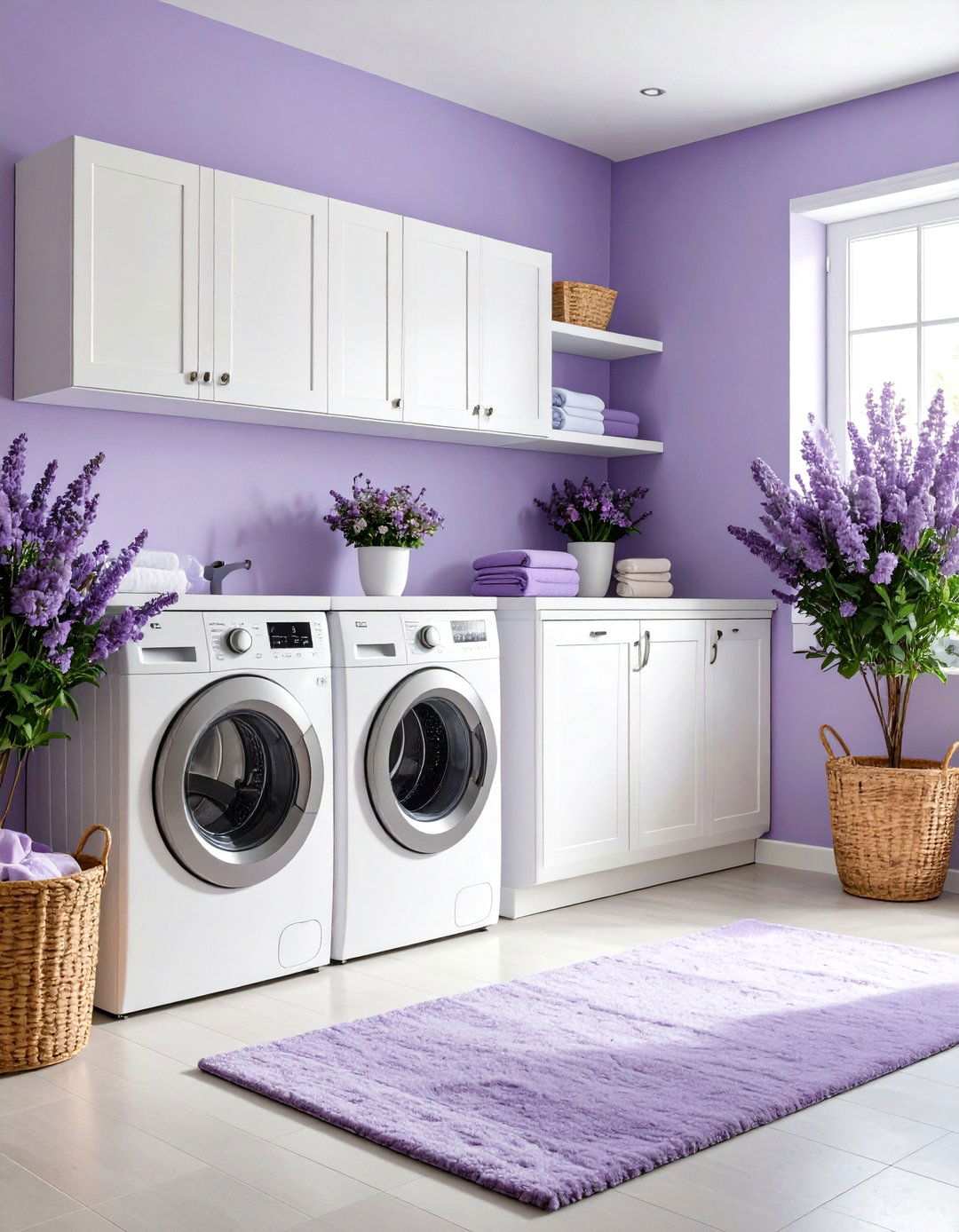Lavender Relaxation - 24 Laundry Room Paint Ideas