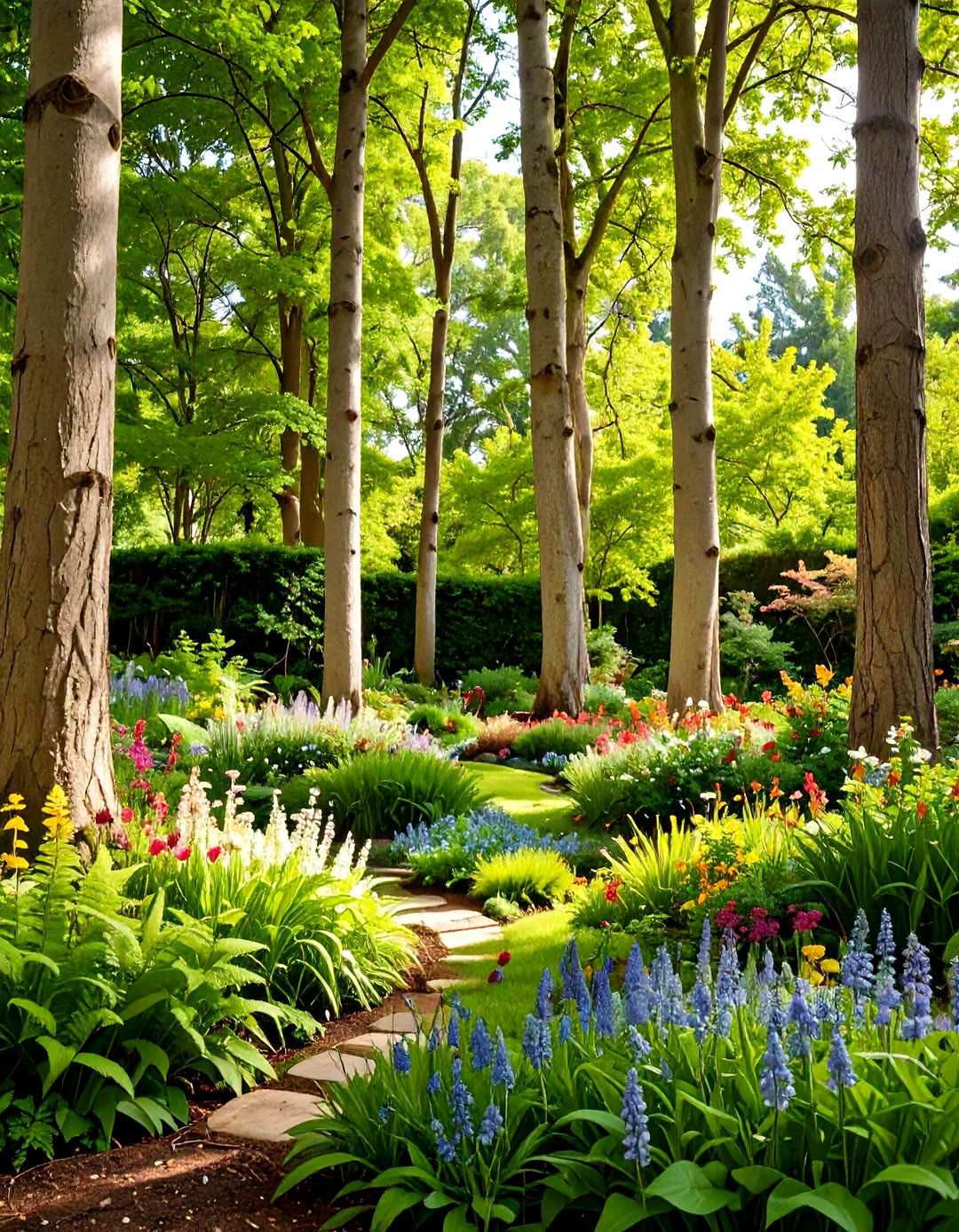 Layered Canopy Shade Structures - 24 Shade Garden Design Ideas