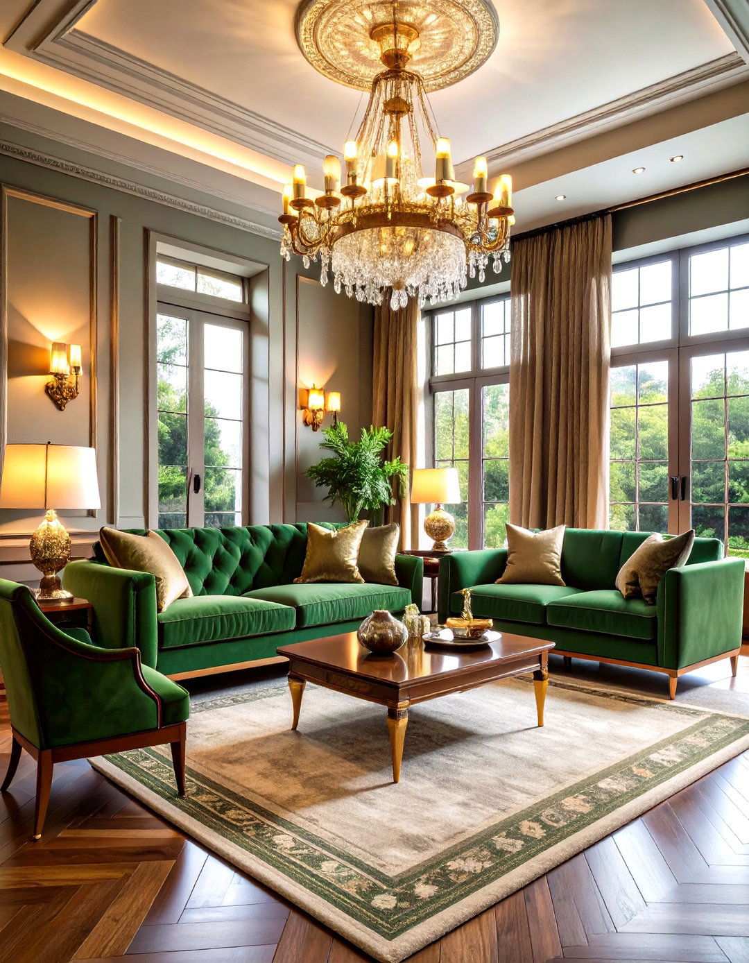 Layered Lighting Luxury Living Room - 24 Luxury Living Room Ideas