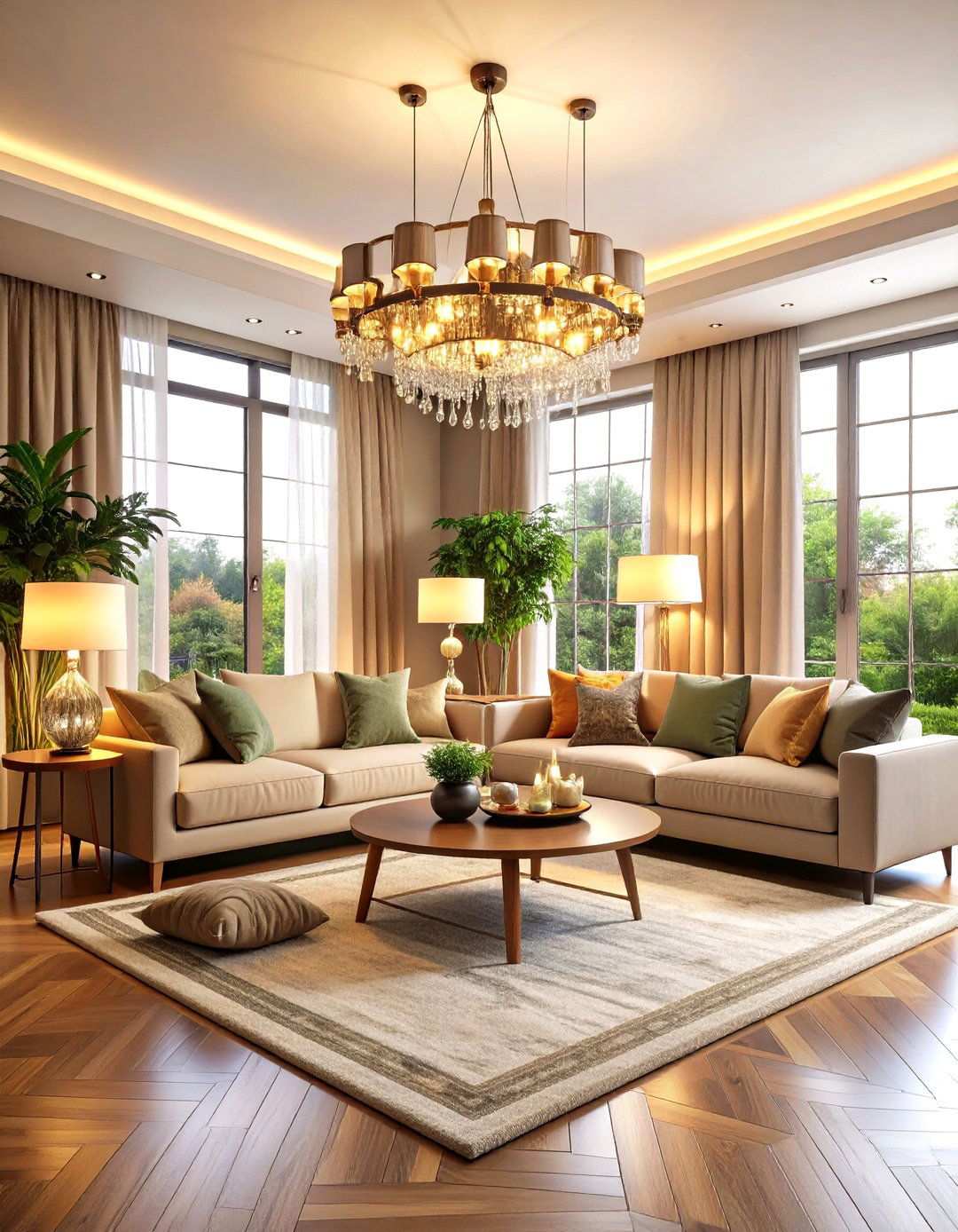 Layered Lighting Maximalist Living Room - 24 Maximalist Living Room Design Ideas