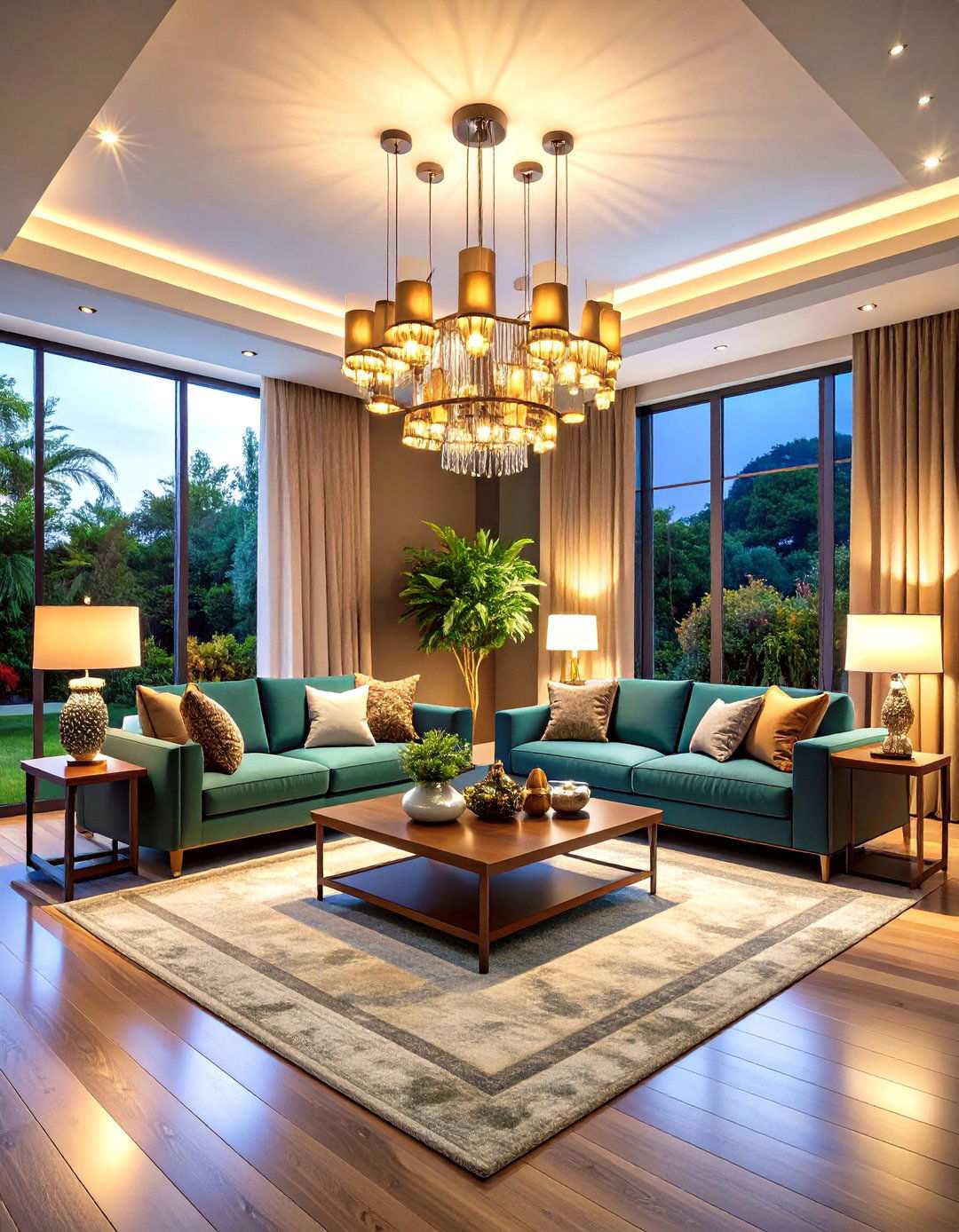 Layered Lighting Schemes - 24 Living Room Lighting Ideas