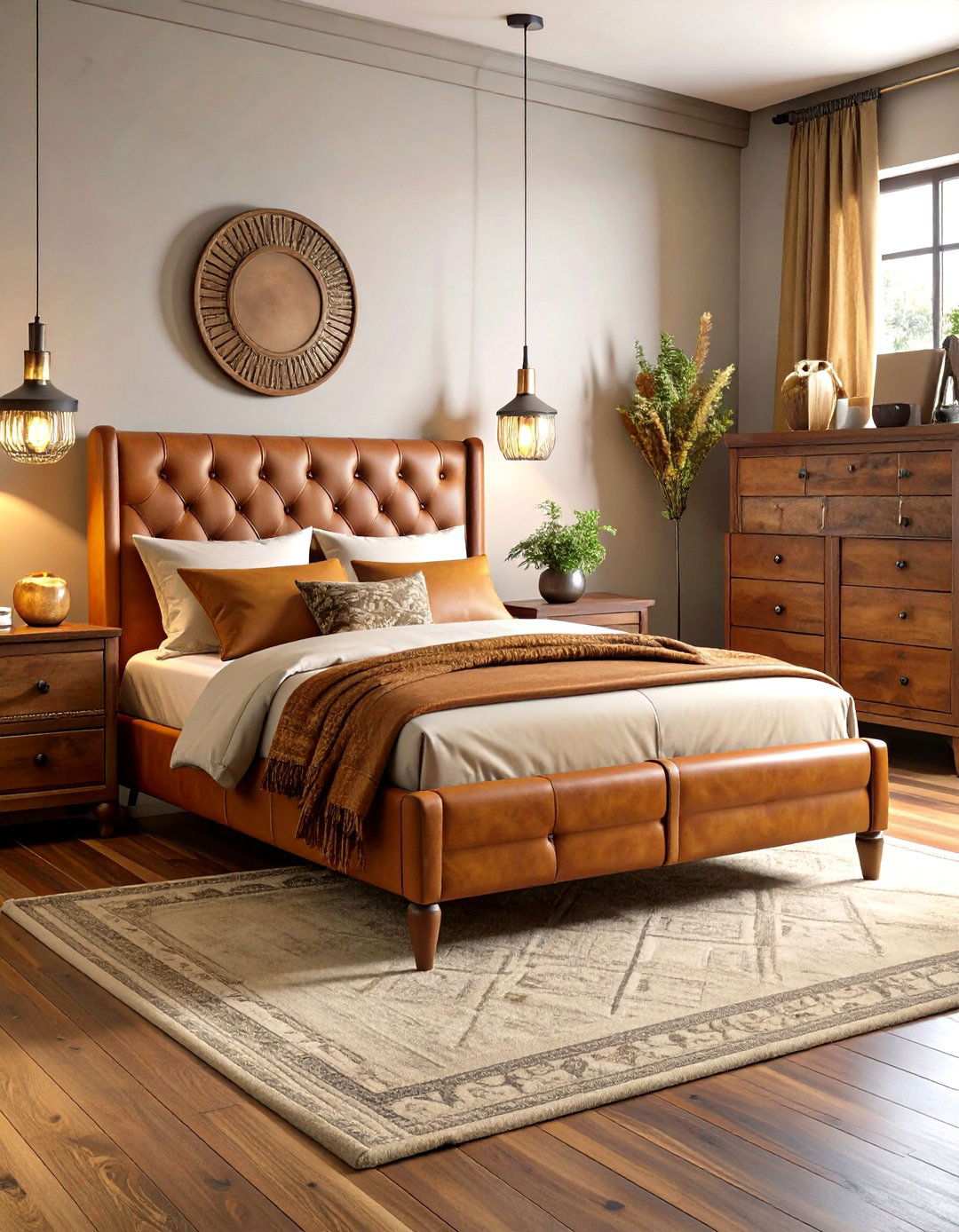 Leather and Hide Viking Bedroom - 24 Viking Bedroom Ideas