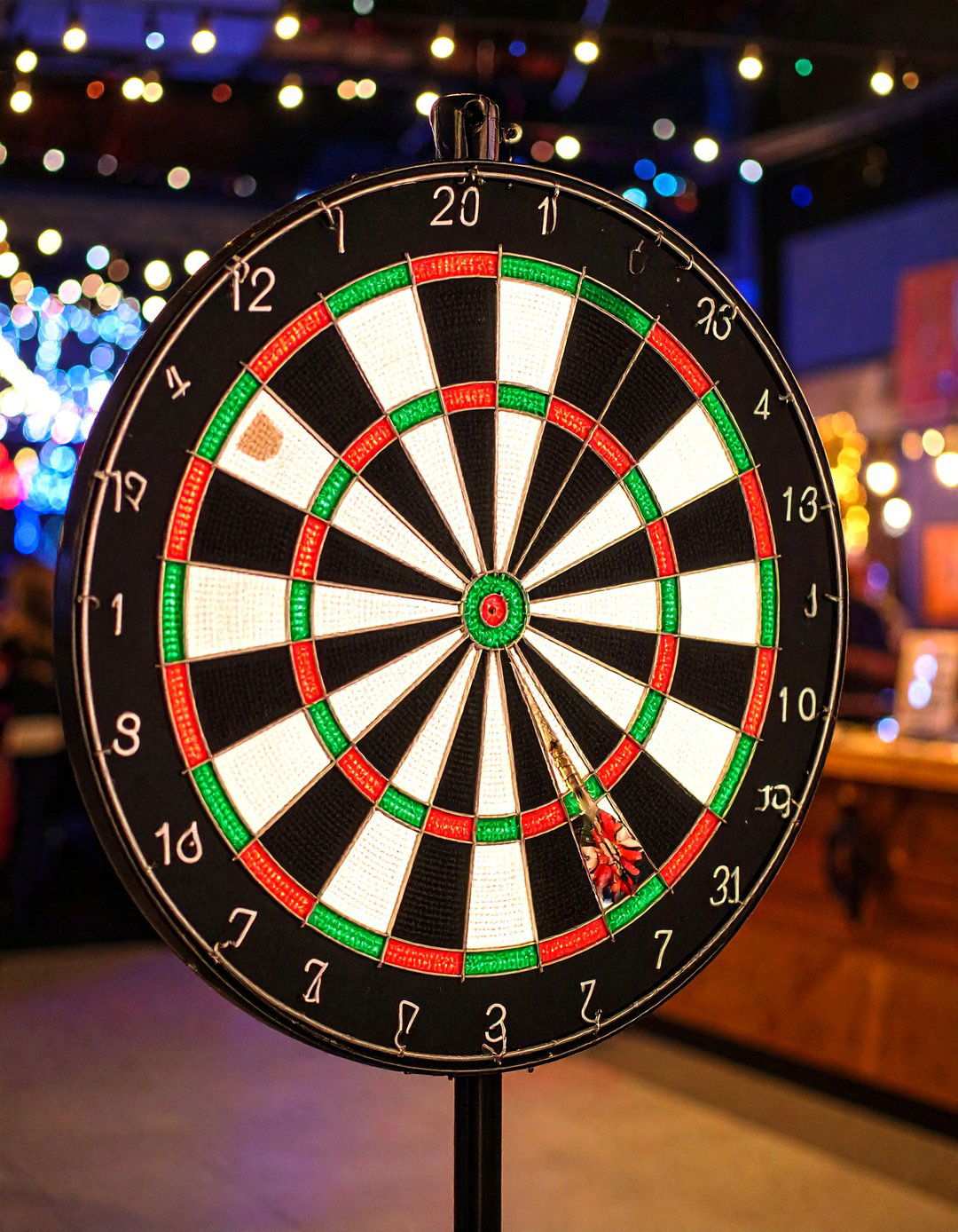 LED Dart Board Zone Sign with Bullseye Graphics - 24 Man Cave Sign Ideas