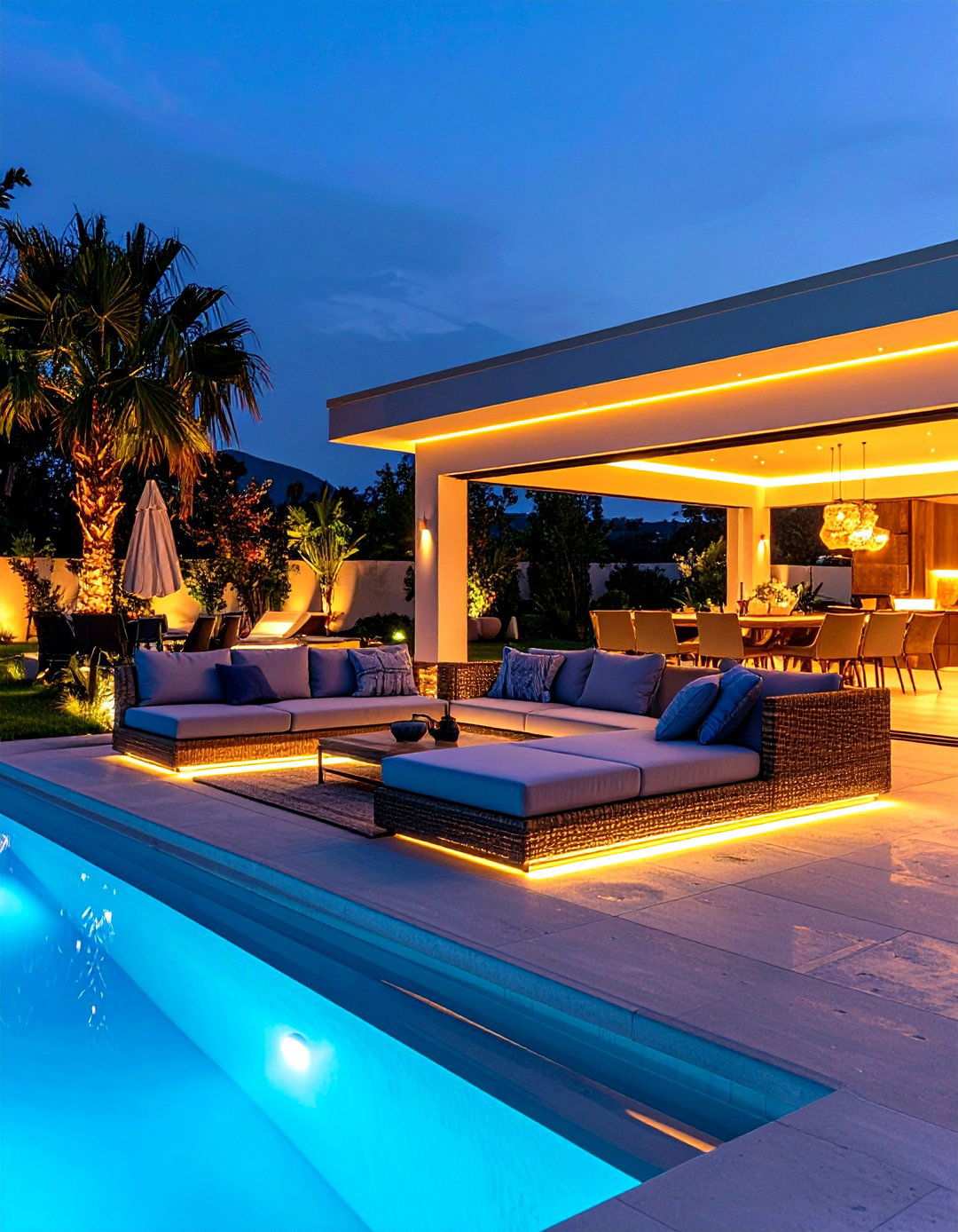 LED Illuminated Furniture - 24 Pool Furniture Ideas