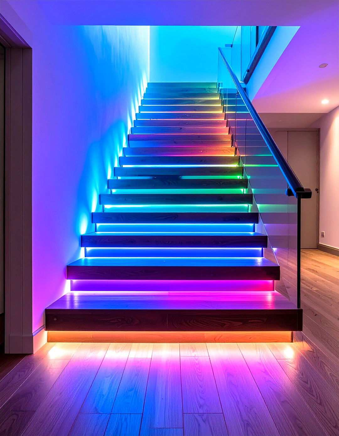 LED Integrated Staircase Lighting - 24 Staircase Ideas