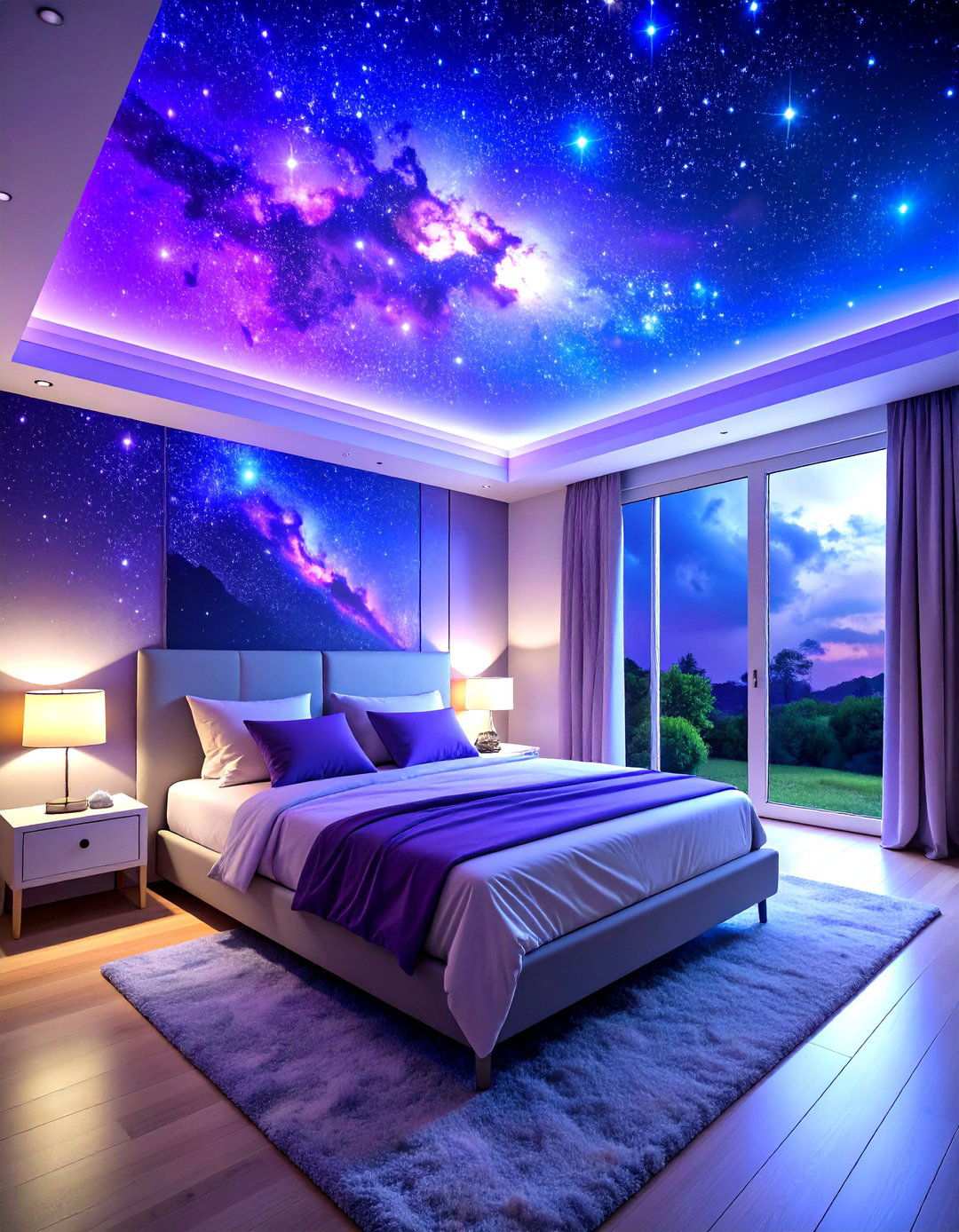 LED Star Projector Space - 24 Space-themed Room Ideas