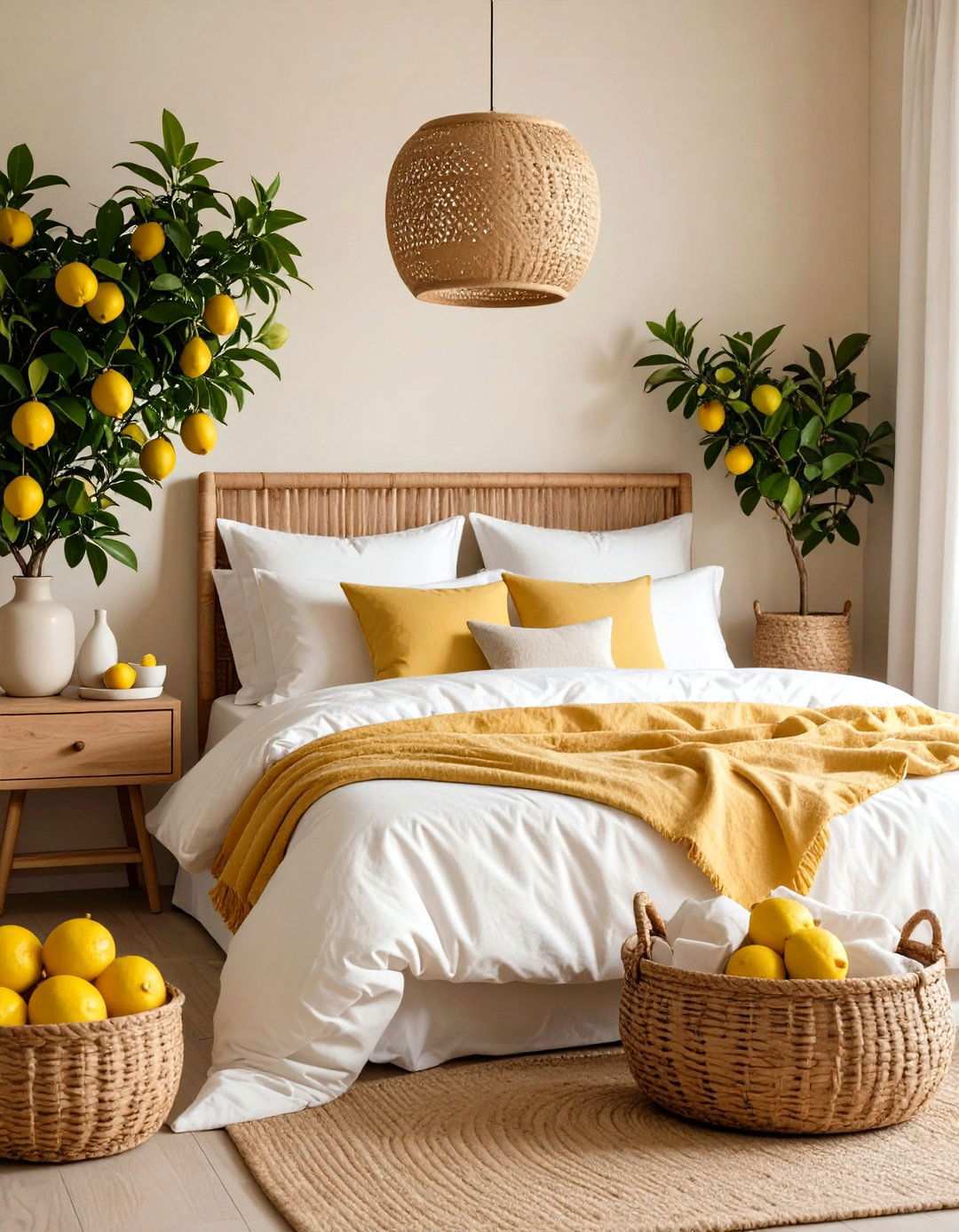 Lemon Grove Wallpaper Paradise - 24 Lemon Bedroom Ideas