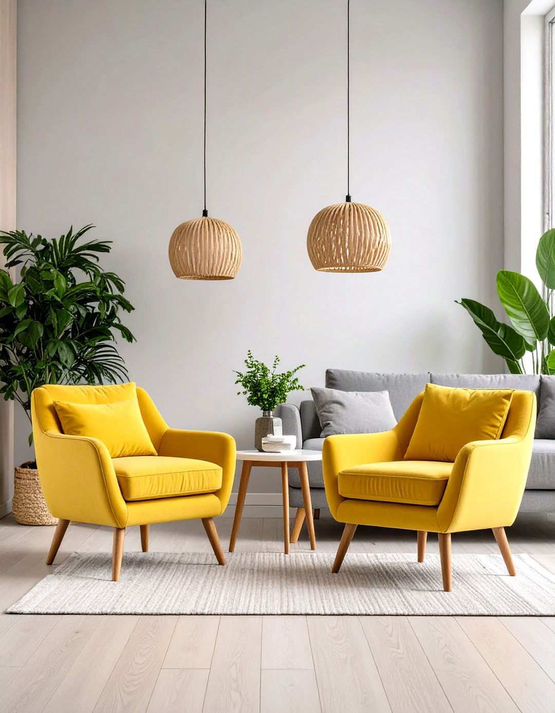 Lemon Yellow Accent Chairs Living Room - 24 Yellow Living Room Ideas