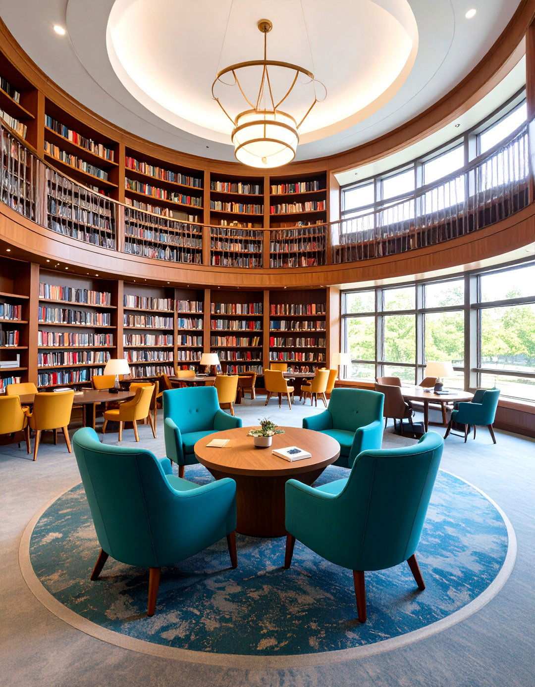 Library Reading Nook Sunken Space - 24 Sunken Living Room Ideas