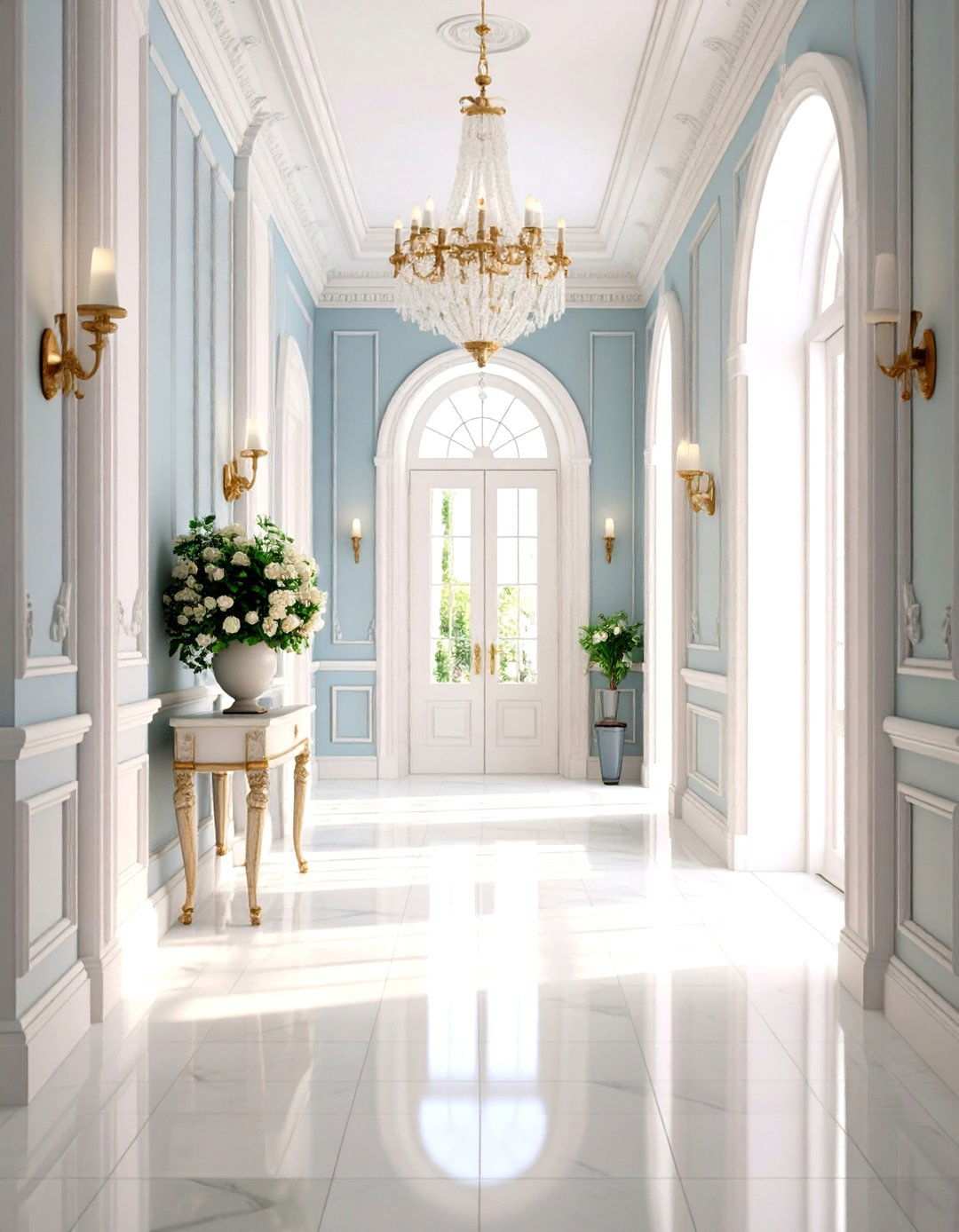 Light and Bright Victorian Interpretations - 24 Victorian Hallway Ideas