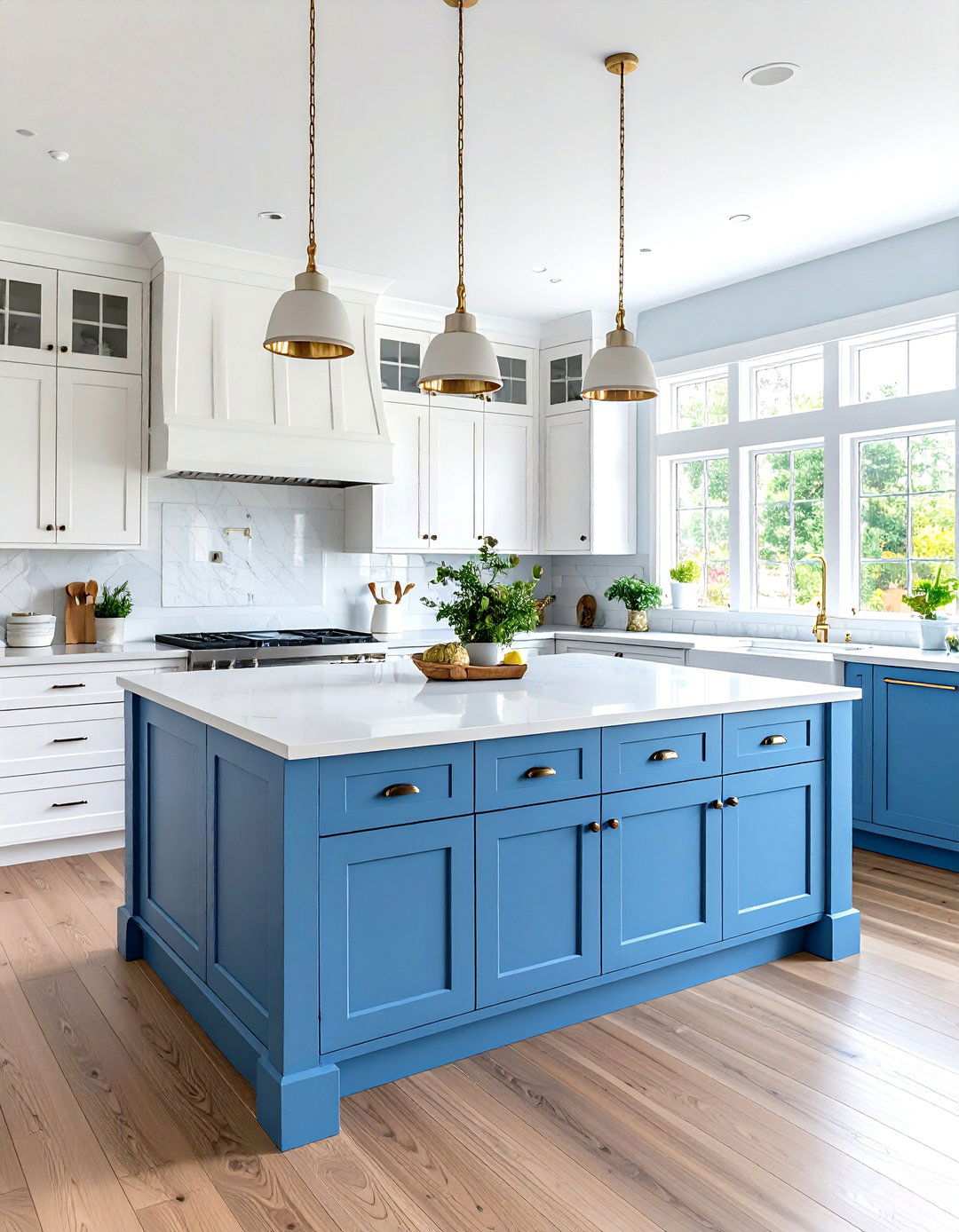 Light Blue Kitchen Islands - 24 Kitchen Island Color Ideas