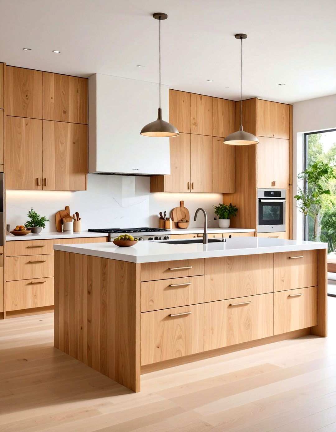 Light Cherry Natural Finish Cabinets - 24 Natural Cherry Kitchen Cabinets